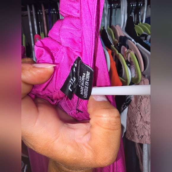 NWOT CITY CHIC HALTER TIERED MAXI DRESS 20 - Picture 4 of 6